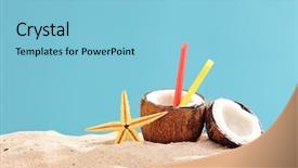  Presentation with coconut shell - Amazing presentation theme having  backdrop and a  colored foreground