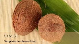  Presentation with wicker - Cool new theme with coconuts-on-a-beige-wicker backdrop and a coral colored foreground