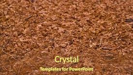  Presentation with coconut coir - PPT theme featuring cocopeat - one block of coconut coir background and a tawny brown colored foreground