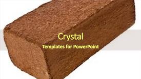  Presentation with coir - PPT theme enhanced with cocopeat - one block of coconut coir background and a tawny brown colored foreground