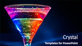  Presentation with cocktail - Amazing presentation having coctail on the black background backdrop and a navy blue colored foreground