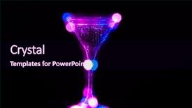  Presentation with black - Presentation design consisting of coctail on the black background background and a  colored foreground