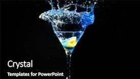  Presentation with black hitory - Audience pleasing slide deck consisting of coctail on the black background backdrop and a  colored foreground