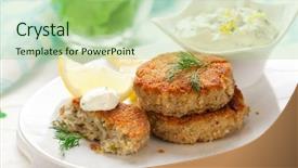  Presentation with sauce - Audience pleasing slide deck consisting of homemade margarita flatbread pizza backdrop and a tawny brown colored foreground