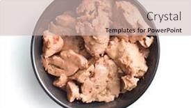  Presentation with liver - Presentation featuring cod liver in oil on plate isolated on white background background and a soft green colored foreground