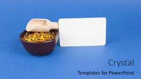  Presentation with alpha and omega - Colorful theme enhanced with cod-liver-oil-omega-3 backdrop and a teal colored foreground