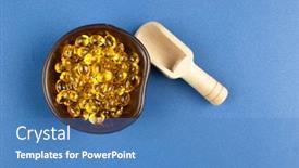  Presentation with oil and gas - PPT layouts consisting of cod-liver-oil-omega-3 background and a teal colored foreground