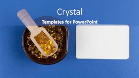  Presentation with oil and gas - Theme consisting of cod-liver-oil-omega-3 background and a teal colored foreground