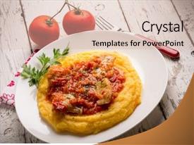 Cod With Tomato Sauce PPT template 29 | CrystalGraphics