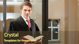  Presentation with civil law - PPT theme featuring code in a court room background and a tawny brown colored foreground