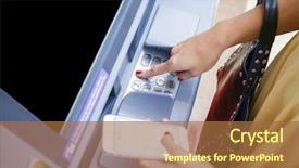  Presentation with smart card - PPT layouts enhanced with code on a pad security background and a coral colored foreground