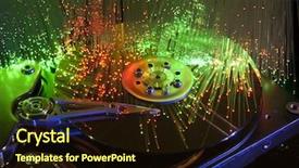  Presentation with portfolio - Beautiful presentation theme featuring code switching - harddisk isolated on with fiber backdrop and a wine colored foreground