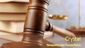  Presentation with sound - Presentation theme enhanced with codex - gavel and sound block closeup background and a tawny brown colored foreground