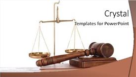  Presentation with gavel - Slides having codex - gavel with book and scales background and a white colored foreground