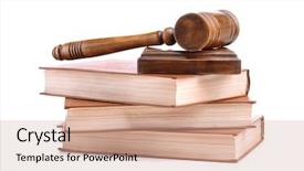  Presentation with gavel - Slide deck enhanced with codex - gavel with sound block background and a soft green colored foreground