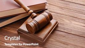  Presentation with sound and humen - Audience pleasing slide deck consisting of codex - gavel with sound block backdrop and a tawny brown colored foreground