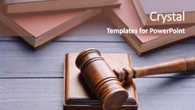  Presentation with sound - Audience pleasing theme consisting of codex - gavel with sound block backdrop and a violet colored foreground