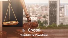  Presentation with judge - Audience pleasing PPT layouts consisting of codex - judge's gavel with book backdrop and a tawny brown colored foreground
