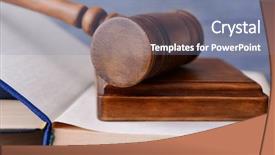  Presentation with judge - Cool new PPT layouts with codex - judge's gavel and books backdrop and a seafoam green colored foreground