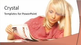  Presentation with physiotherapy women - Colorful slide set enhanced with codex - young pretty women reading backdrop and a  colored foreground