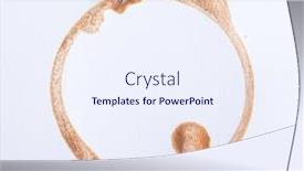  Presentation with coffe - Amazing slide set having coffe stains and splashes backdrop and a sky blue colored foreground