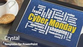  Presentation with death penalty word cloud - PPT theme having coffee - a holiday online shopping background and a ocean colored foreground