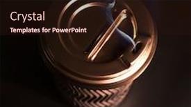  Presentation with lid - Presentation theme enhanced with coffee-advertisement-disposable-cup background and a wine colored foreground