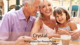  Presentation with grandparents - Amazing theme having coffee and cake in caf backdrop and a coral colored foreground