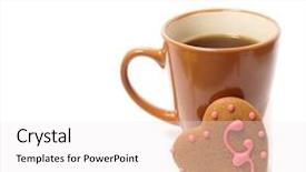  Presentation with cold brew coffee - Amazing slide deck having coffee and cookie coffee break backdrop and a white colored foreground