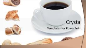  Presentation with pastries - Colorful PPT theme enhanced with sport box and people concept - young man with boxing gloves and punching bag in gym backdrop and a mint green colored foreground