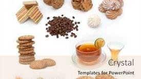  Presentation with tea coffee - Slides having coffee-and-tea background and a lemonade colored foreground