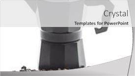  Presentation with coffee beans - Amazing slides having coffee-beans-and-bialetti-coffee backdrop and a white colored foreground
