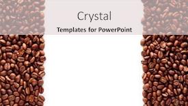  Presentation with coffee beans - Audience pleasing theme consisting of coffee-beans-background-on-white backdrop and a lemonade colored foreground