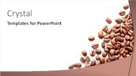  Presentation with coffee beans - Slide deck consisting of coffee-beans-background-on-white background and a white colored foreground