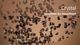 Presentation with freeze - Slides featuring coffee-beans-flying background and a tawny brown colored foreground