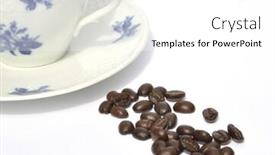  Presentation with coffee beans - Beautiful slides featuring coffee-beans-in-front backdrop and a white colored foreground