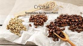  Presentation with parchment - Cool new presentation design with coffee-beans-on-crumpled-parchment backdrop and a lemonade colored foreground