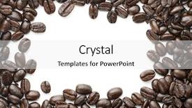  Presentation with coffee beans - Amazing slides having coffee beans on white background backdrop and a white colored foreground