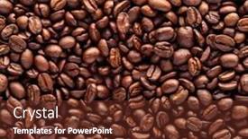  Presentation with coffee beans - Slides enhanced with coffee-beans-seamless-background-top background and a tawny brown colored foreground