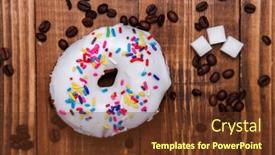  Presentation with sugar cubes - Colorful theme enhanced with coffee-beans-with-sugar-cubes backdrop and a tawny brown colored foreground
