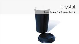  Presentation with black-paper - Theme featuring coffee-black-paper-coffee-cup and a  colored foreground
