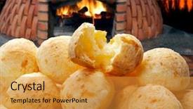  Presentation with unleavened bread wine - PPT layouts enhanced with coffee brazil - brazilian snack cheese bread pao background and a gold colored foreground