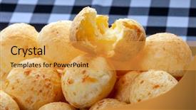  Presentation with yellow bread cake - Amazing slide deck having coffee brazil - brazilian snack cheese bread pao backdrop and a gold colored foreground