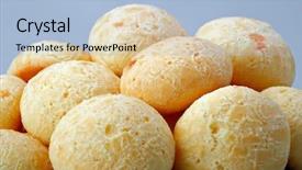  Presentation with snack - Cool new slides with coffee brazil - brazilian snack cheese bread backdrop and a light blue colored foreground