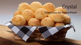  Presentation with snack - Beautiful slides featuring coffee brazil - brazilian snack cheese bread backdrop and a  colored foreground