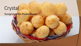  Presentation with salsa nachos chips tortilla snack - Amazing PPT theme having coffee brazil - brazilian snack cheese bread backdrop and a yellow colored foreground