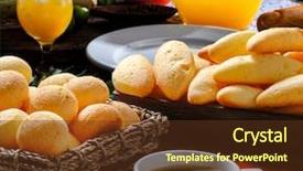  Presentation with blueberry juice - Slide set enhanced with coffee brazil - breakfast bun cheese with orange background and a tawny brown colored foreground