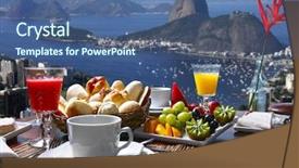  Presentation with brazils amazon rio negro river - Amazing presentation theme having coffee brazil - breakfast rio de janeiro backdrop and a ocean colored foreground