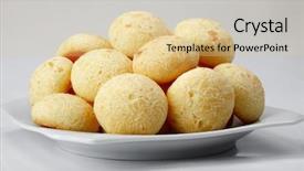  Presentation with religious bread and wine holy - Colorful presentation design enhanced with coffee brazil - cheese bread backdrop and a lemonade colored foreground
