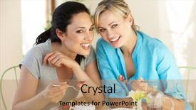  Presentation with underage drinking two teenagers having - Slide set featuring coffee cakes - two women having snack background and a coral colored foreground